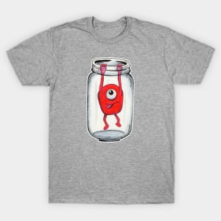 Red Monster in a Jar Escape T-Shirt